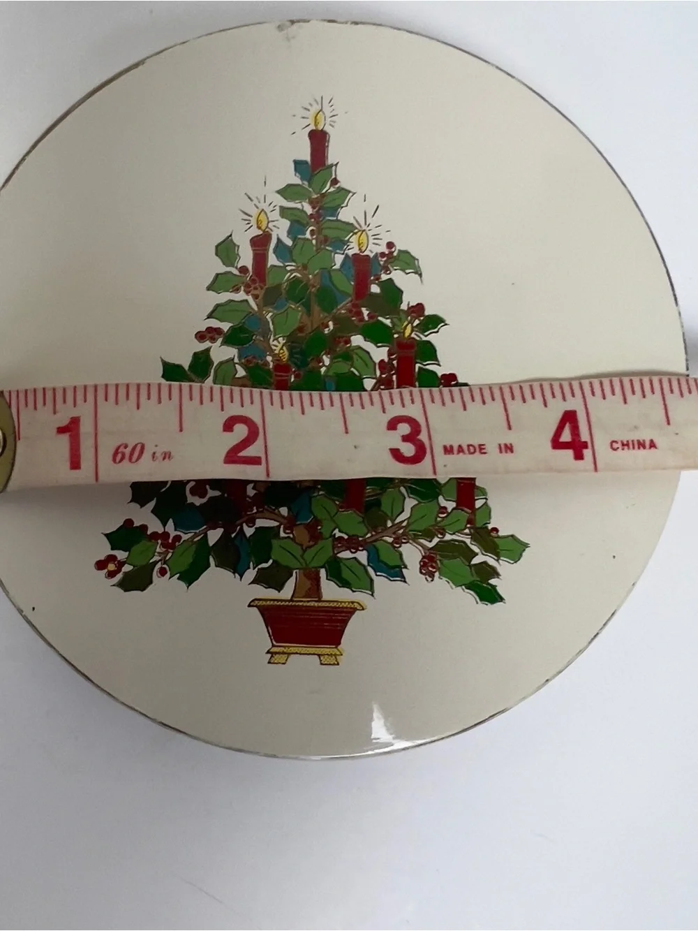 Vintage 1970’s Otagiri Christmas Tree Coasters Laquerware Set of 6